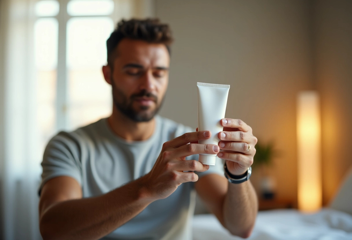 routine quotidienne  crème émolliente  homme